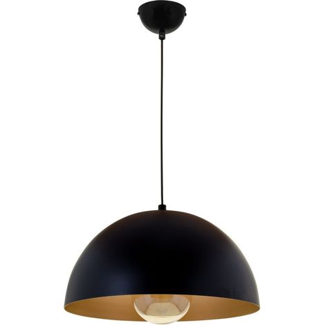 Lámpara Colgante de metal acabado Negro modelo GASPAR de INTERLUSA (1/4)