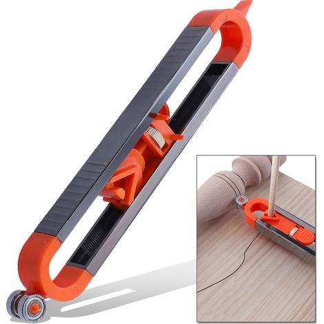 Mètre de mesure contour réglable pour bois, copieur de profil irrégulier, outil de menuiserie pour angles et bords (1/5)