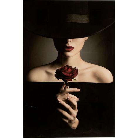 Toile Imprimée Déco "Femme" 100x150cm Noir (1/2)