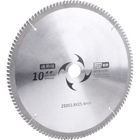 Lame de scie circulaire, disque de coupe universel pour bois, disque en alliage dur, outil de coupe 120 dents (1/5)