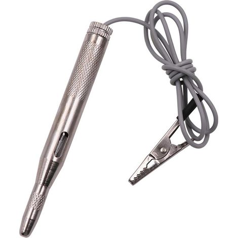 Voiture électrique Test Lampe, Testeur de Circuit Électrique Voiture DC 12V 24V, Automobile Stylo Fil à Ressort Rétractable avec Pince Crocodile, pour Diagnostiquer Phares, Feux et Circuits (1/5)