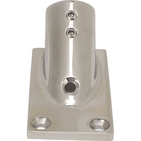 Rechteckiger Rohrsockel aus Edelstahl 316 für Bootshandlauf, Schiffsbeschläge für Yachten, 25 mm / 1,0 Zoll (1/5)