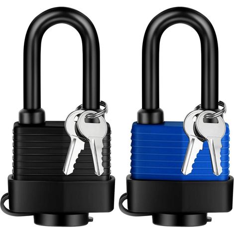 Cadenas à combinaison identique, lot de 2, résistant aux intempéries, pour jardin et garage