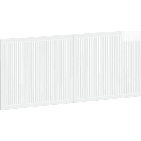 Cabecero montada en la pared EDE Blanco Brillante vidaXL (1/5)