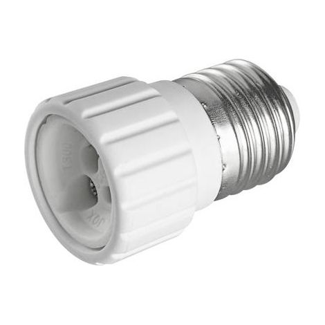 heitronic Adaptador de casquillo E27 a GU10 en cerámica de alta calidad