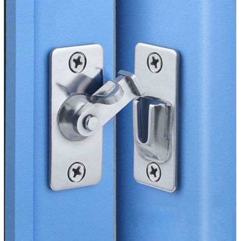 1 Coffret de forets, Acier inoxydable, Angle 90°, Serrure, Portes coulissantes, Clôtures bois (1/4)