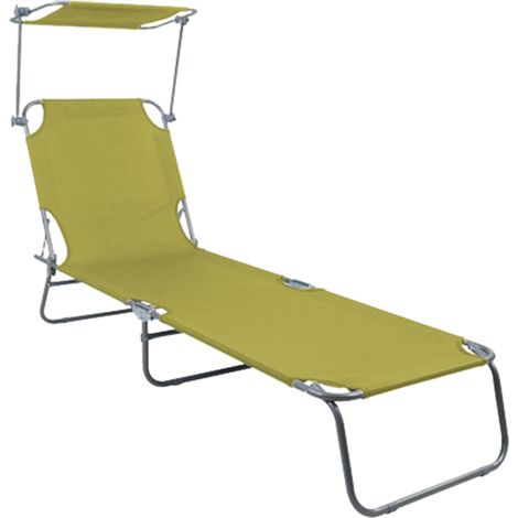3-Bein Gartenliege 186x55x24cm mit Dach-MGM4000LG-var (1/4)