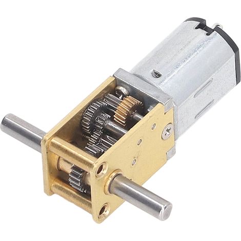 Moteur à engrenages DC 6V 63 tr/min réducteur 1218 N20 couple arbre double motoréducteur vermiculé pour voitures fours machines à laver (1/5)