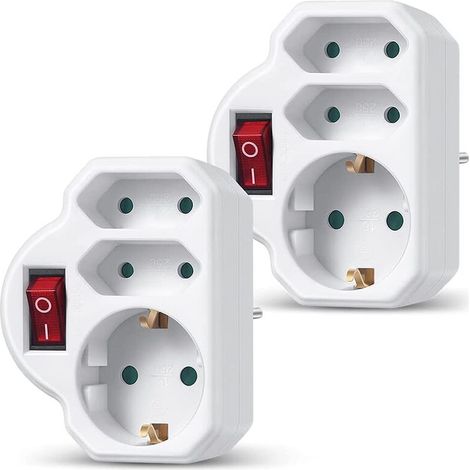 Europäische Steckdose mit Schalter, 16A 250V 3500W, deutsche Standard-Adaptersteckdose, europäische Steckdose.