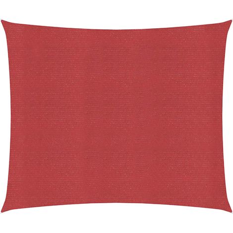 Maison Exclusive - Vela Parasole 160 g/m² Rossa 6x6 m in HDPE (1/5)