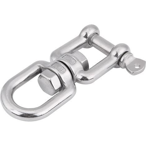 Beyamis Anneau pivotant robuste en acier inoxydable 304, manille à enroulement (10 mm) (1/5)
