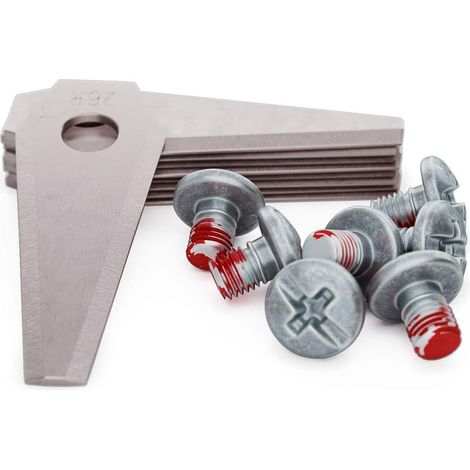 Lames de tondeuse à gazon avec vis, pour lames de rechange pour tondeuse robot Bosch Indego, 9 pièces