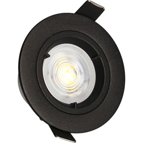 KIT 3 focos empotrables negros JADE MODULO Fijo 5W, 2-CCT, 400lm, Ø85 Arlux Lighting (1/3)