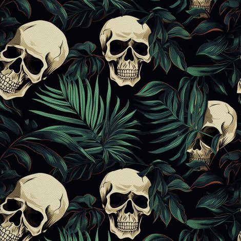Tela decorativa para exteriores Oxford - Motivo de calavera I DX4173 (1/5)