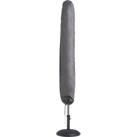 Housse de Protection pour Parasol - Gris - Diamètre Maximum : 300 cm - 165 x 30 cm (1/5)