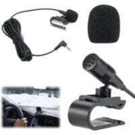 Microphone Externe pour Autoradio & Lecteur Stéréo Bluetooth – Clip Portable avec Câble, Qualité Appel Optimisée