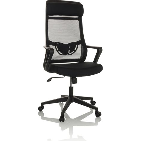 Bürostuhl / Drehstuhl NEKEO Netzstoff / Stoff schwarz hjh OFFICE