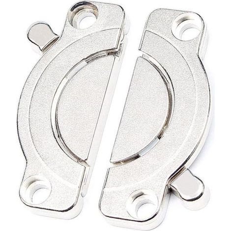 x 69 mm Tischverbinder aus silberfarbener Legierung für