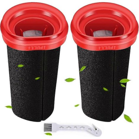 Lot de 2 filtres de remplacement pour Bosch Flexxo série 4 (références BBH32101, BBH3ZOO25 et BBH3211GB, 25,2 V / 21,6 V). (1/5)