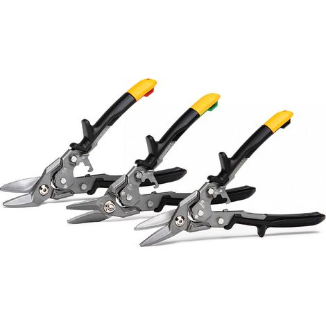 Set de 3 pz. forbici per impiallacciatura (sinistra, destra e taglio dritto) tb-h4s3-60 toughbuilt