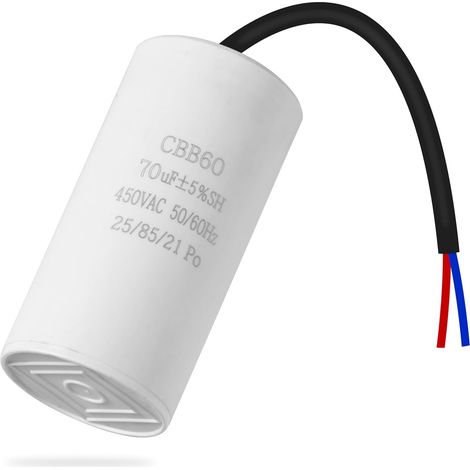 CBB60 450v 70uf 50/60HZ condensateur de démarrage, condensateur de marche du moteur, condensateur de moteur, condensateur de suppression (1/5)