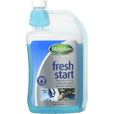 Interpet 2671 Blagdon Fresh Start, liquido condizionatore acqua per il primo riempimento stagno, grande (1/4)