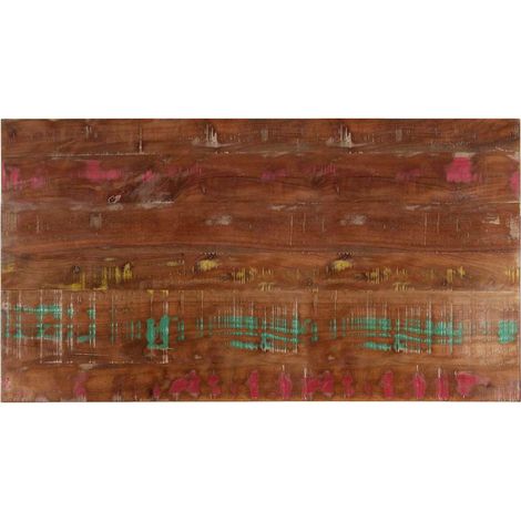 Tischplatte 100x60x3,8 cm Rechteckig Altholz Massiv