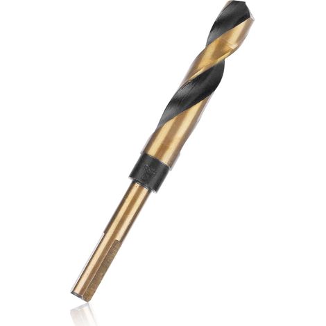 Stufenbohrer, spiralförmig, von 10 bis 45 mm, geeignet für Kohlenstoffstahl, dünne Bleche, Dämmplatten, PVC-Platten und Plattenwerkstoffe. Schwarz.
