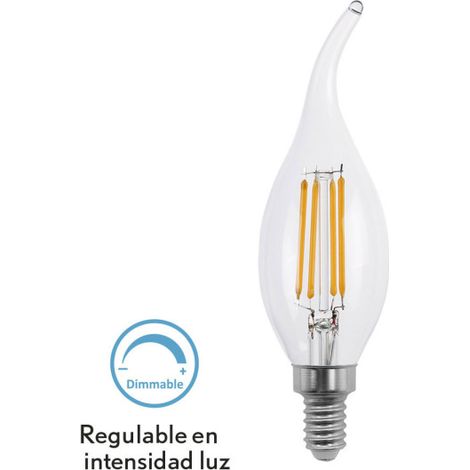 Lampadina a filamento boemo 4w dimmerabile e14 400lm 12,3x3,5d 2700k