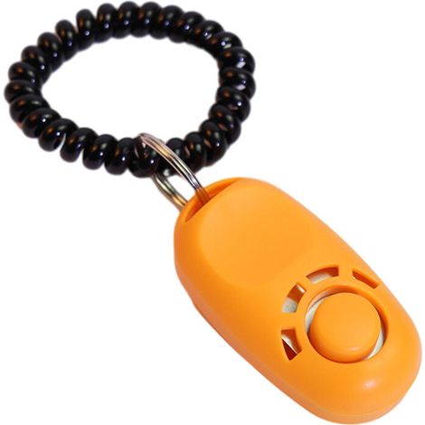 Clicker arancioni per addestramento all'aperto per cani