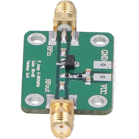 Rauscharmer Verstärker (LNA) für Hochfrequenzleistung, Breitband 5–6000 MHz, 20 dB Verstärkung, elektronische Bauteile (1/5)