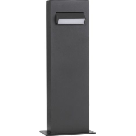 Merano Anchorage Borne Extérieure Aluminium Noir, LED 6W 335Lm 3000K IP65