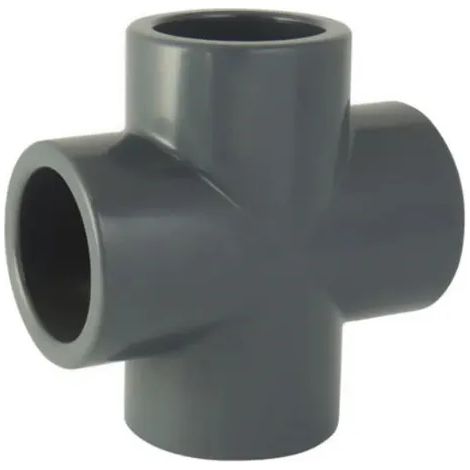Croce a pressione in PVC diametro 50 mm da incollare
