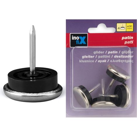 Patín Metalx4 Clavo Diámetro 30mm Acero - Inofix