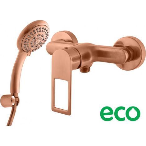 Mitigeur douche NIL en laiton rose gold brossé-Doré-Doré-- (1/5)