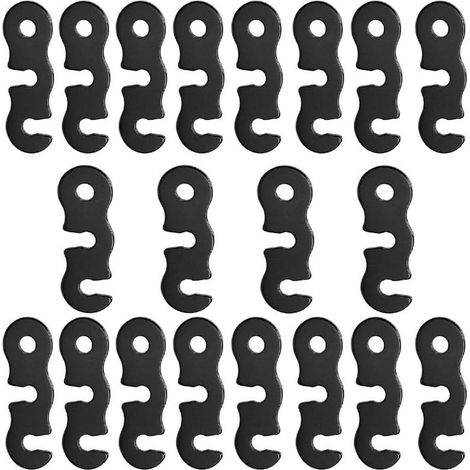 Corde Ajusteurs,20PCS Tente Corde Boucle Ajusteur De Corde Boucle De Corde À Vent Alliage d'Aluminium Ajusteur Léger Ajusteur de Corde Tendeur Tente Corde pour Tente Bâche Auvent Randonnée (1/5)