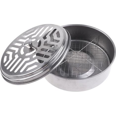 Porta-spirale antizanzare, scatola, acciaio inox, porta-spirale antizanzare con coperchio, spirale antizanzare, spirale anti-insetti, supporto, spirali antizanzare, supporto per casa, giardino, campeg (1/5)