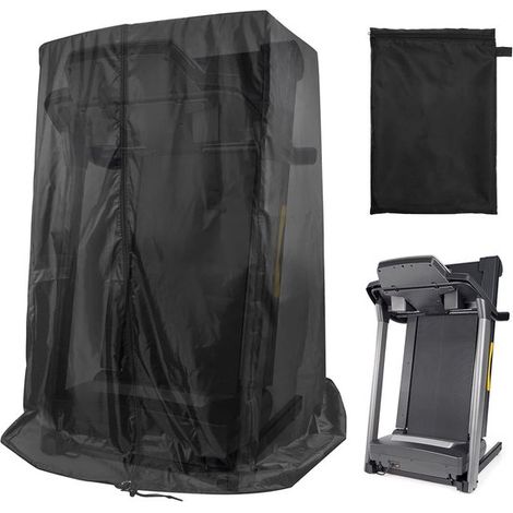 Funda negra para cinta de correr de 117 cm de largo x 97 cm de ancho x 168 cm de alto,impermeable y resistente a las vibraciones (1/5)