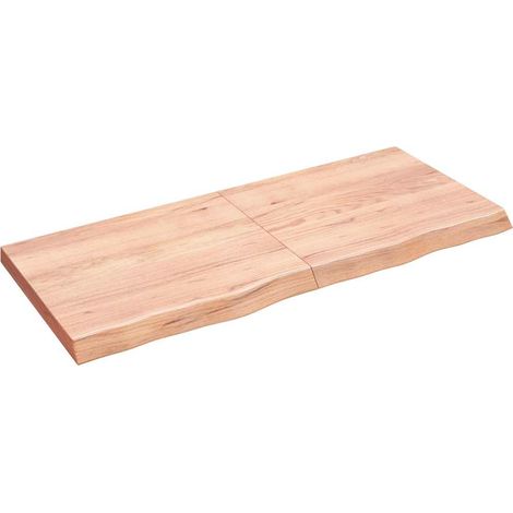 vidaXL Estante pared madera roble tratada marrón claro 140x60x(2-6) cm (1/5)
