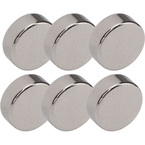 Lot de 100 aimants néodyme ultra-puissants, mini, ronds, pour panneaux d'affichage (8 x 3 mm / 0,3 x 0,12 po).