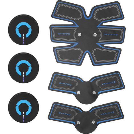 Lot abdominale Muscle Trainer à la maison, patch électrique pour abdos, équipement fitness, tonification et renforcement musculaire, usage quotidien (1/5)