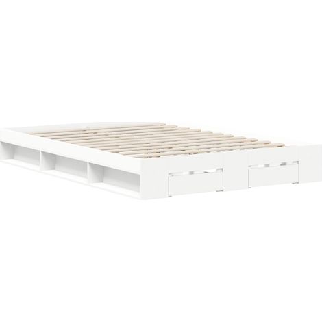 Estructura de cama 2 uds. Blanco 120 x 190 cm vidaXL (1/5)