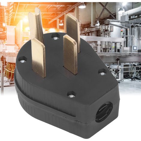 NEMA 14-50P Amerikanischer Vierloch-Industriestromstecker, 50 A, 125 V/250 V Ausgangsspannung. (1/5)