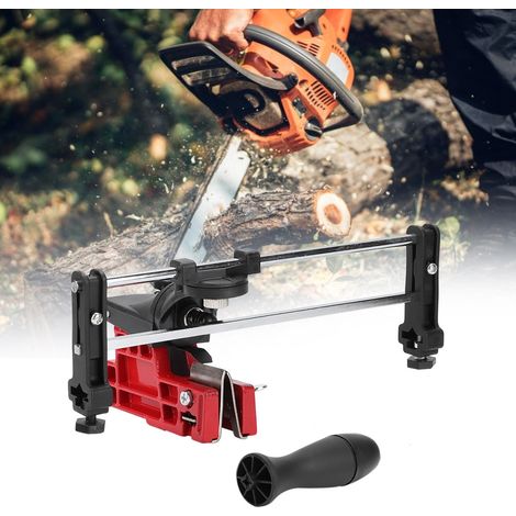 Affûteur de chaîne manuel portable pour tronçonneuse, monté sur barre métallique (1/5)