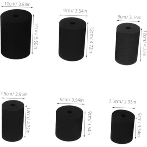 Lot de 6 inserts cylindriques flexibles pour une rotation précise, compatibles avec diverses machines à tourner, durables et fiables, accessoires d'artisanat (1/5)