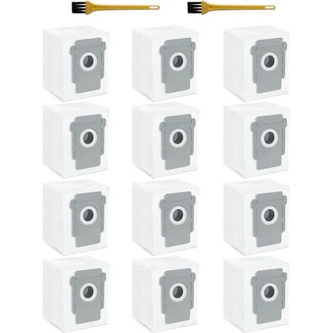 Lot de 12 Sacs d'aspirateur pour iRobot Roomba i7/i7+/i7 Plus/i3/i3+/i4/i4+/i6/i6+/i8/i8+/j7/j7+/S9/S9+/E5/E6/E7 Sac de rechange pour iRobot Roomba i7 Kit d'accessoires H287 (1/5)
