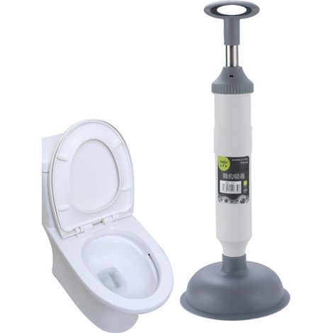 Déboucheur de toilettes à pompe à vide, gris, dimensions 435×165mm (1/5)
