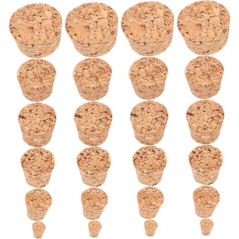 Lot de 60 bouchons liège, coniques pour bouteilles et bocaux (1/5)
