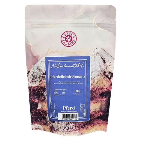 Crocchette di carne di cavallo 100 g snack per l'addestramento di cani con allergie Paul & Paulina (1/5)