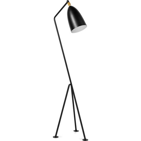 Tripod Design Floor Lamp - Living Room Lamp - Hopper Black (1/5)